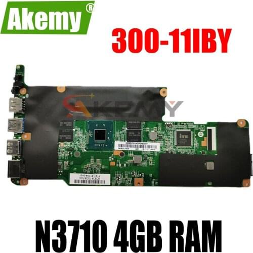 Akemy Mainboard for Lenovo Flex 3-1120 Yoga 300-11IBY laptop motherboard 80LX 80M0 CPU:N3710 RAM:4GB