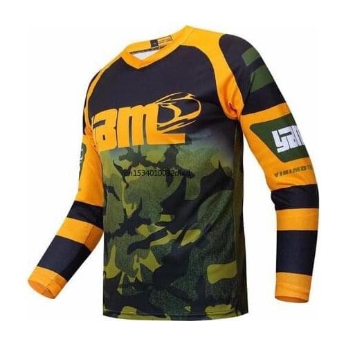 Moto Race Mountain Bike Motocross Jersey Black Wolf BMX DH Shirt Clothes Long Sleeve Breathable Quick Dry Downhill MTB Jersey