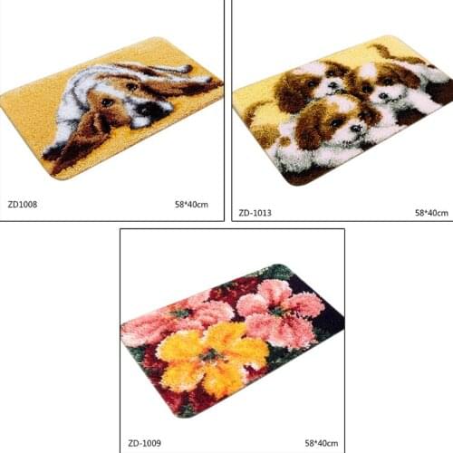 Cartoon Latch Hook Kits for DIY Rug Carpet Crochet Segment Embroidery Material