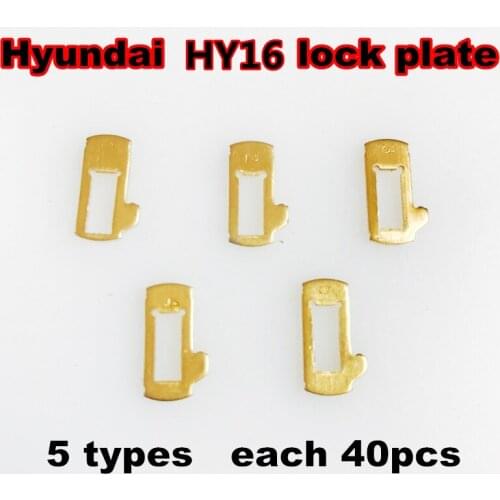 Hyundai Car Lock Repair Kit Accessories Brass Material HY16 Car Lock Reed Lock Plate For Locksmith Tools (5 model)Total 200PCS