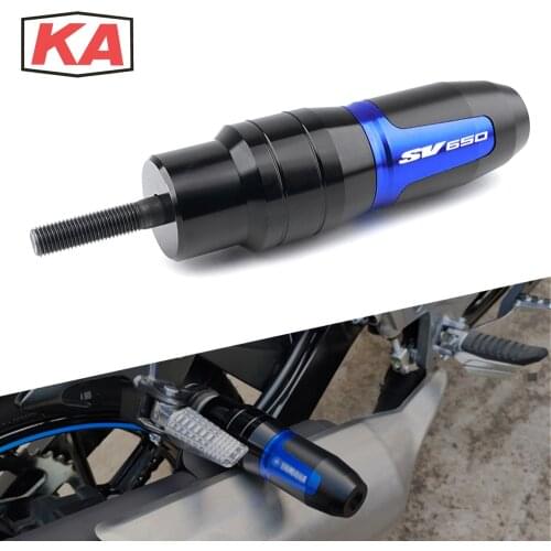 Latest SV650S SV 650 S/X 1999-2018 SV650X 2018-2020 Motorcycle CNC For Suzuki Crash Pads Exhaust Sliders Frame Crash Protector