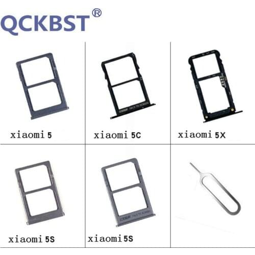 New Sim Card Slot Tray Holder Adapter Parts For Xiaomi mi 5 5C 5X 5S 5splus SIM Needle feeding