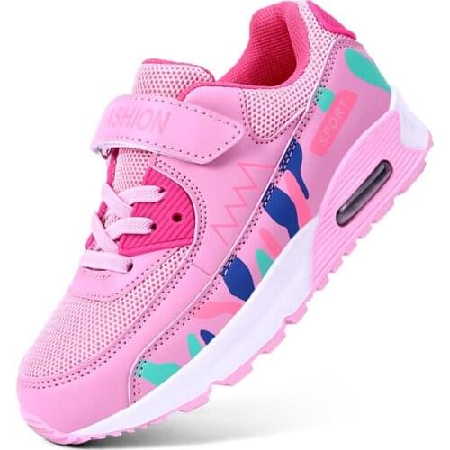 NoEnName_Nul Spring 2020 new girls shoes camouflage breathable casual sports shoes pupils big boys girls sports running shoes-37