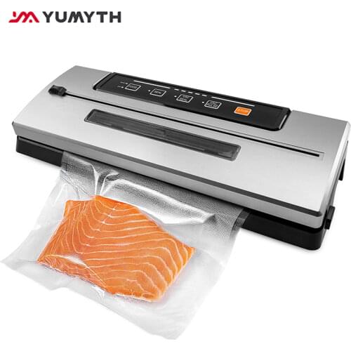 YUMYTH Vacuum Sealer for Food Transparent Window Design Home Vacuum Packing Machine with Sous Vide Storage Vacuum Bags T293
