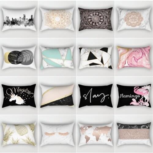 Lumbar Pillow Lumbar Cushion Long Pillow Chair Cushion Office Lumbar Pillow Back/Waist Support Cored Cover Simple Style