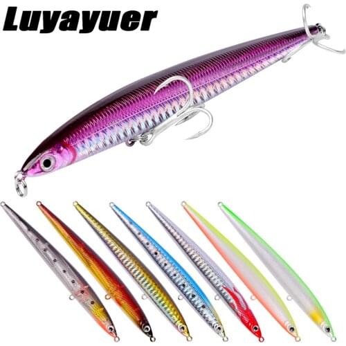 8Pcs Pencil Fishing Lure 13.3cm 29g Saltwater Fish Bait Trolling Lure Fishing Accessories Artificial Hard Bait Fishing Tackle