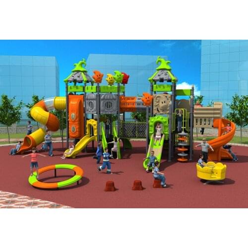 CE,ISO,TUV EXPORTED outdoor playground garden slide strong plastic galvanized tube amusement play structure YLW-171012