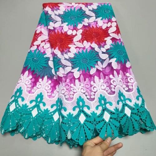 Party Q 2021 High Quality African Soft Embroidery French Mesh Milk Silk Lace Fabric Stone For Nigerian Dress Sew