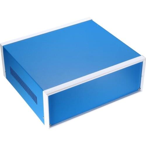 Waterproof Enclosure Box, Cover Electronic Project DIY Outdoor Junction Box Housing, Electronic Iron Enclosure Case Blue
