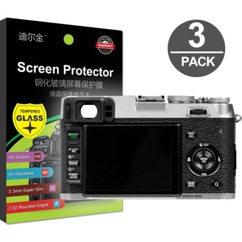 3x Tempered Glass Screen Protector for Fujifilm X-Pro2 X-Pro1 X100s X20 X10 X-S10 X-E2 X-E2S X100F X100T X-A1 X-E4 XP130 XP140