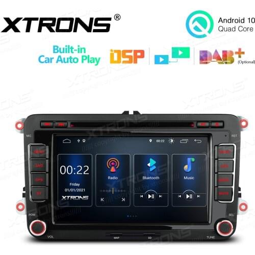 7" Android 10.0 OS Car DVD Multimedia System Player GPS Radio for Seat Altea 2004-2015 & Altea XL 2007-2015 & Toledo 2004-2015