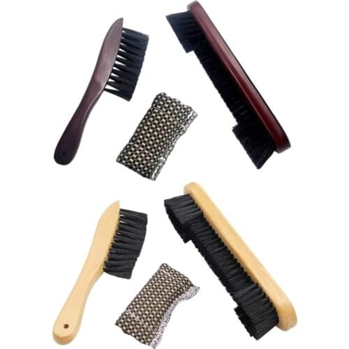 Billiards Pool Table Brush with Billiard Cue Shaft Slicker Snooker Cloth Cleaner