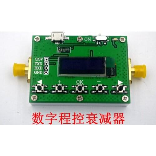 3G Digital Programmable Attenuator 30DB 60DB 90DB Step 0.5DB OLED Display CNC Shell