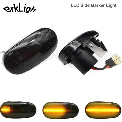 For Alfa Romeo 147 GT 937 Mito 955 Fiat Bravo MK2 Dynamic LED Side Marker Lights Turn Signal Lamps Car Accessories Amber Canbus