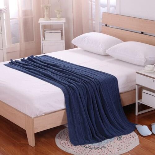 Cotton Sofa Cover Blanket Line Blanket Cotton Knit Lounge Blanket Tapestry Bedspread Outdoor Beach Beach Towel Shawl