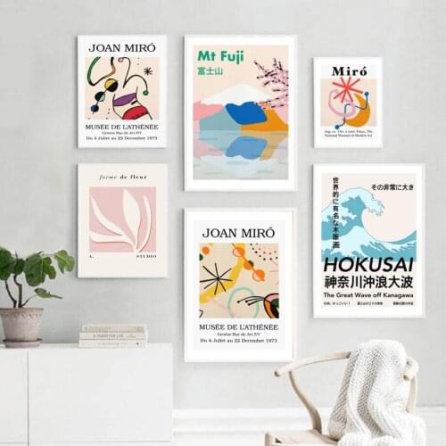 JOAN MIRO Yayoi Kusama Matisse Color Block Abstract Wall Art Canvas Painting Posters And Prints Living Room Nordic Style Decor