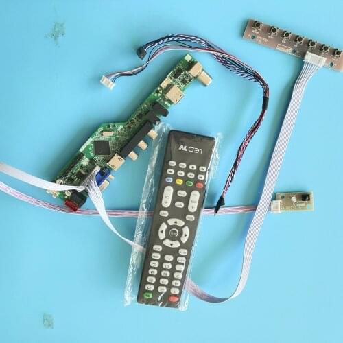 Kit for B116XAN03 1366x768 LCD LED remote Screen LVDS VGA USB HDMI 40pin Controller board panel Display Audio TV AV monitor