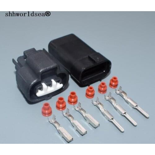 Worldgolden 5/30/100sets 2.2mm 3P for Toyota fuel injector repair connector pigtail / TPS & Boost Sensors connector 6189-0099