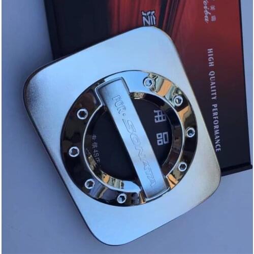 ABS chrome plastic fuel cap tank cover for 2015 HYUNDAI SONATA 9 car-styling plating protective decorative trim film stickers