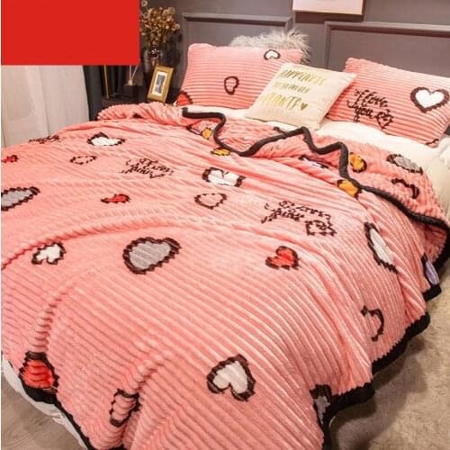 Solid Color Winter Fuzzy Flannel Blanket Fluffy Warm Soft Sofa Cover Bedspread Blue Black Coral Fleece Plush Blankets For Beds