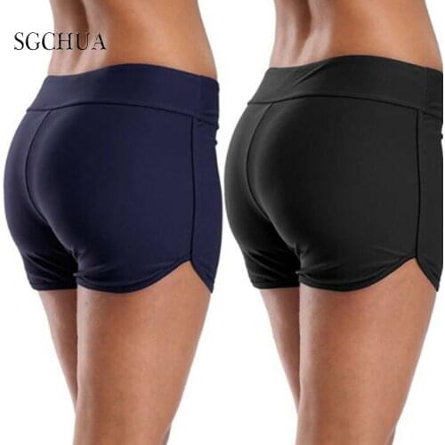 SGCHUA Distinctive womens swimming trunks Sexy Big 5XL Bikini bottom with Skirt 4XL Beach tassel Briefs Rhinestone Lace Panties