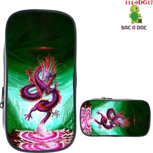 3D Dragon Pencil Box Holder Boys GirlsSchool Case Children Kids Cartoon Storage Dragon Pen Bag Women Cosmetic Cases Stationery