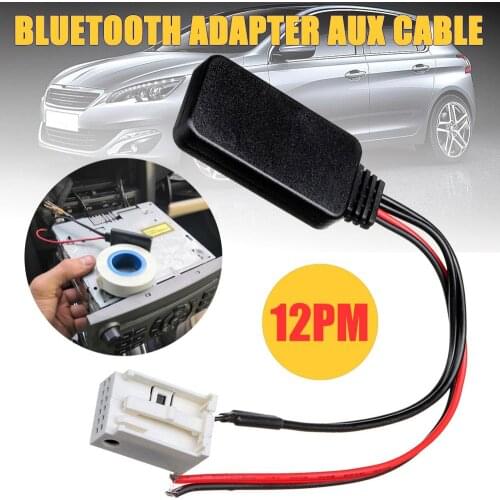 Fit for Peugeot 207 307 407 308 Fit for Citroen C2 C3 RD4 Car 12Pin bluetooth Module Wireless Radio Stereo AUX-IN Aux Cable Adap