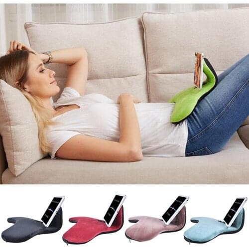 Sponge Pillow Tablet Stand Multiple Optional Colors Pillow Laptop Smart Phones Holder For IPAD Mobile Phones Magazines
