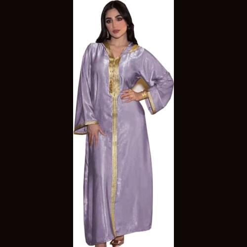 Plain Dubai Islamic silk Saudi Arabic Turkish Egypt Prayer Women Muslim Abaya Satin Sexy Maxi Dress Clothing