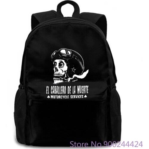 King Kerosin - El Caballero De La Muerte Hip Hop Style Interesting women men backpack laptop travel school adult