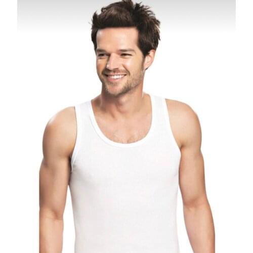 Tutku Mens White Color Athlete 1-3-6 Pack %100 Cotton 2021 Men New Brand High quality Undershirt Singlet Sports Sleeveless