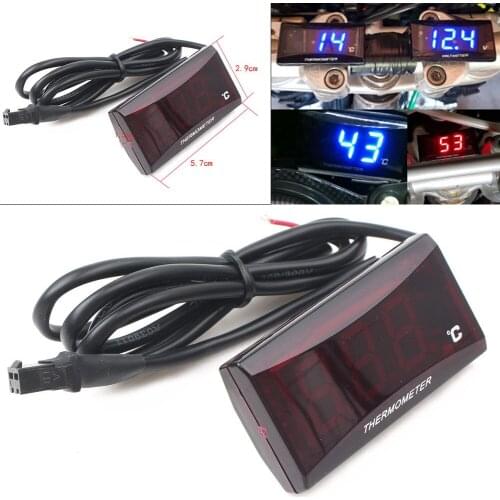 Universal Motorcycle Digital Water Temperature Gauge Meter Thermometer for Racing Scooter New