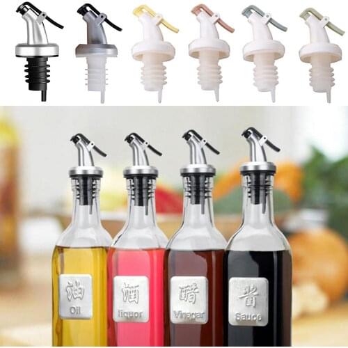 1Pc Oil bottle stopper vinegar bottles can lock ABS plug seal Leak-proof Food grade plastic Nozzle Sprayer Liquor Dispenser Wine