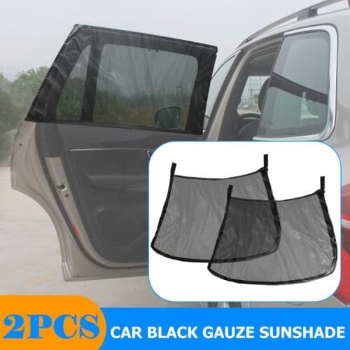 2pcs Car Window Sunshade Parasol Coche Sun Shade Rear Side Window Mesh Curtain Sunshade Film Sun Protector Auto Accessories
