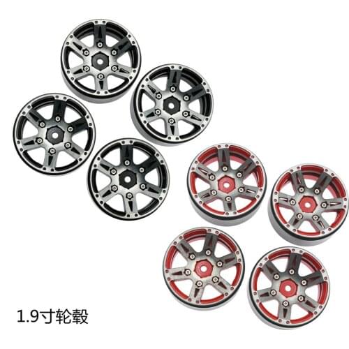 4PCS RC1.9 Inch Metal Wheel Climbing Car Accessories HSP 94180 SCX10 D90 Off-road Vehicle Modification Accessories
