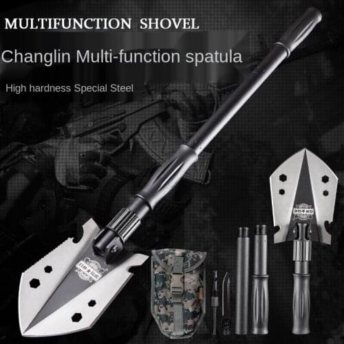 70cm Multifunctional Folding Army Spade Shovel Outdoor Garden Tool Set Camping Fishing Vehicle Equipment Portable Digging Tool