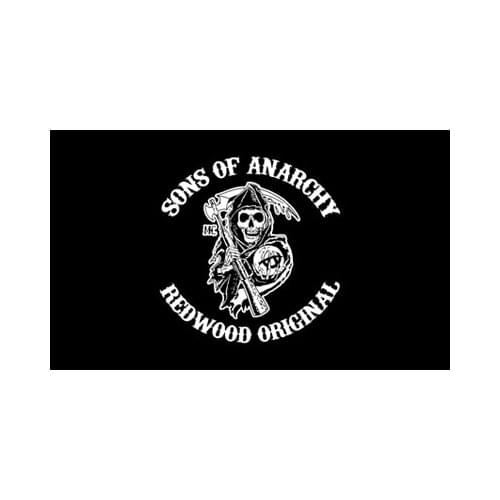 90x150 cm Black scythe skull flag for decoration