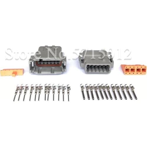 12 Hole DTM DTM04-12P / ATM04-12P DTM06-12S / ATM06-12S Auto Deutsch Connector Automotive Connectors With Pins