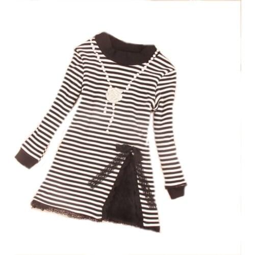 Girls blouse 2019 Autumn Winter baby girl clothes children clothing striped cotton child shirt blusas kids clothes 2-16Y