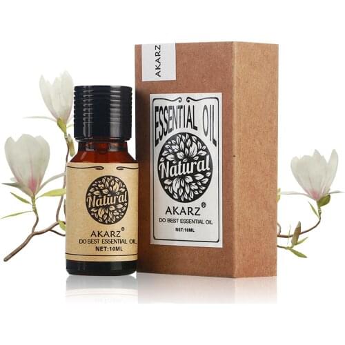 AKARZ Famous brand natural Magnolia oil Mind stabilization Anti aging Remove stain Skin regeneration Magnolia essential oil