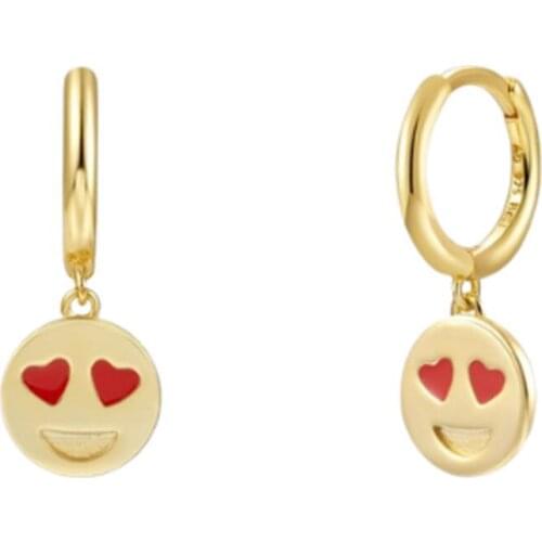 Geometric Round Charm Dangle Earring Small Multi Piercing Drop Earrings