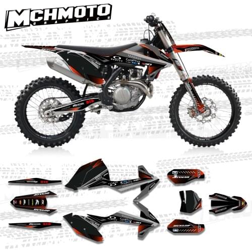 MCHMFG for KTM 125 250 300 350 450 SX SXF 2016 2017 2018 EXC EXCF XCW 2017 2018 2019 Graphics Backgrounds Stickers Kit Decal