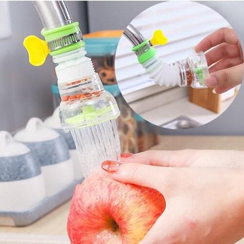 Purifier Saving Faucet Extender 360-Degree Rotating Filter Splash-Proof Water Tap Extender Kitchen Water Filter Faucet Nozzle