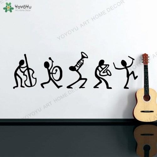 Music Design Wall Murals Vinyl Wall Stickers Art Deco Home Living Room Baby Room Decoration Wall Stickers Poster Decals rb579