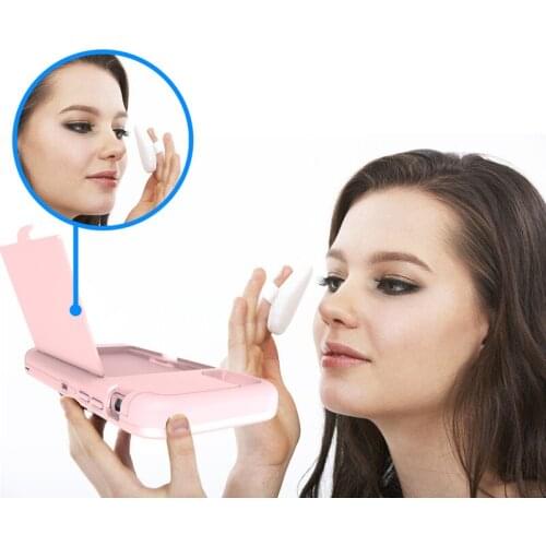 The New Anti-fall Cosmetic Mirror Mobile Phone Protective Shell Flip Card IPhone 12 Promax Silicone PC Apple XS Tide Rear Cover