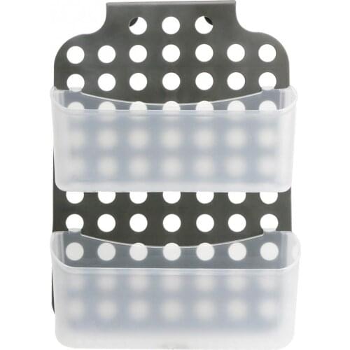 Bathroom Shelf Shower Organizer Wall Mount Rack Kitchen Storage Accessories