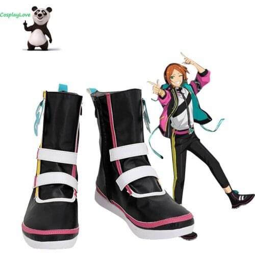 Ensemble Stars 2 WINK Aoi Hinata Black Red Shoes Cosplay Long Boots Newest Custom Made For Halloween CosplayLove