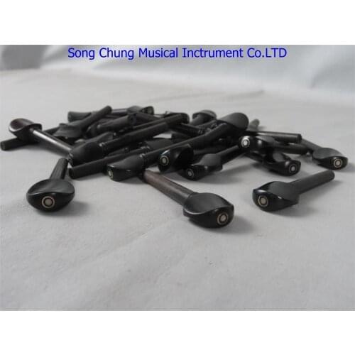 Violin part,Strong 25sets (100pcs) violin pegs 4/4,natural Ebony wood