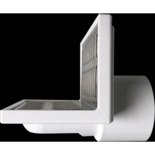 ABS Plastic Wall Drain 304 Stainless Steel Panel Water Balcony Corner Floor Drainage Same Wall Drainage Floor