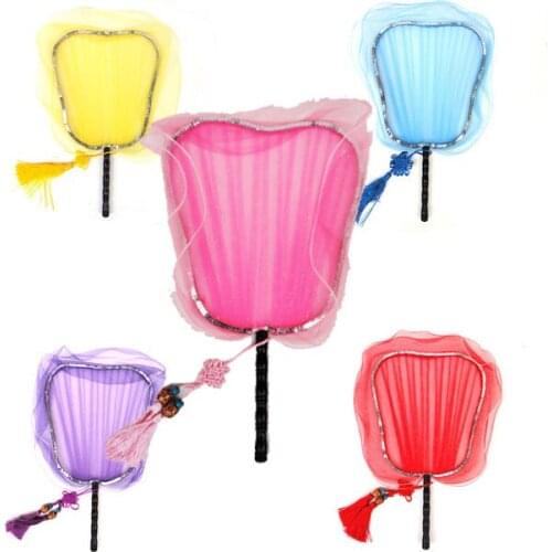 Dancing Palace Stage Drama Classical Wood Gauze Fan